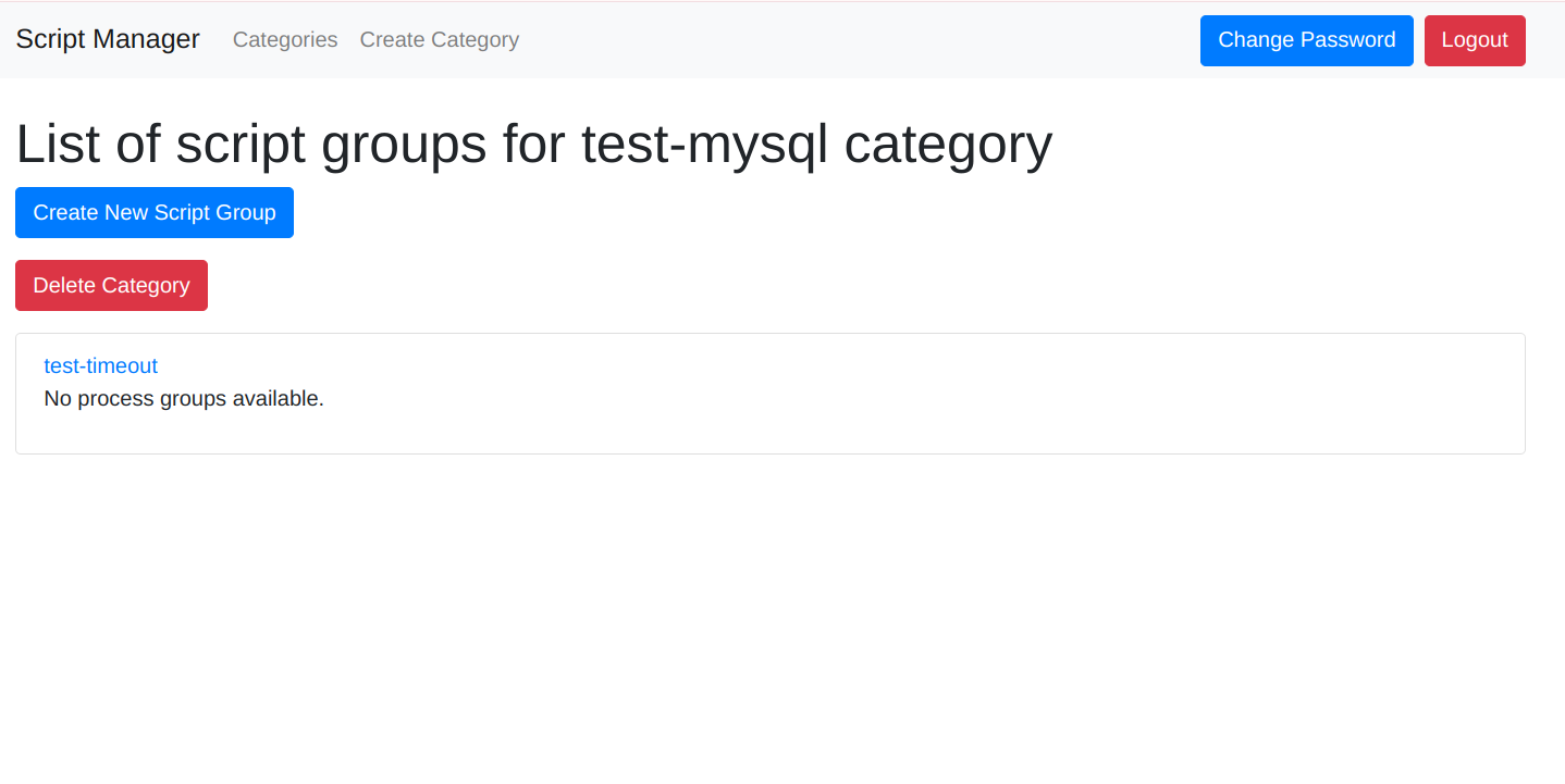 Category groups list