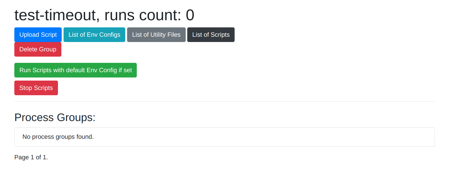 scripts group detail page