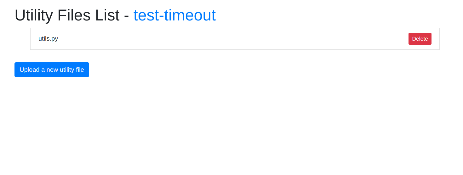 utility files list page